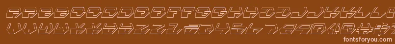 Deraniansi Font – Pink Fonts on Brown Background
