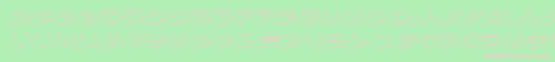 Deraniansi Font – Pink Fonts on Green Background