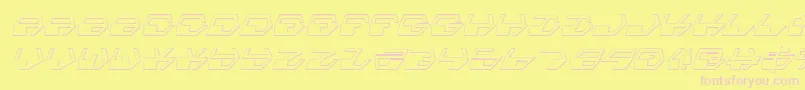 Deraniansi Font – Pink Fonts on Yellow Background