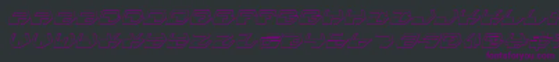 Deraniansi Font – Purple Fonts on Black Background