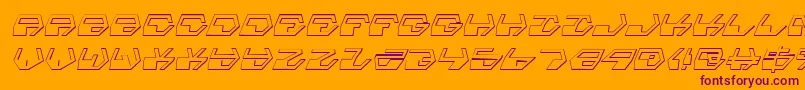 Deraniansi Font – Purple Fonts on Orange Background