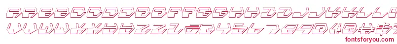 Deraniansi Font – Red Fonts on White Background