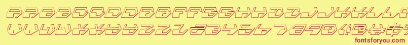 Deraniansi Font – Red Fonts on Yellow Background