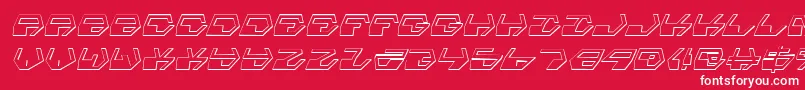 Deraniansi Font – White Fonts on Red Background