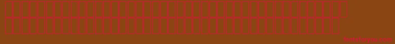 FsPincel Font – Red Fonts on Brown Background