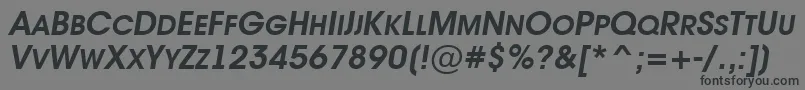 AAvantetitlercpsupcBolditalic Font – Black Fonts on Gray Background
