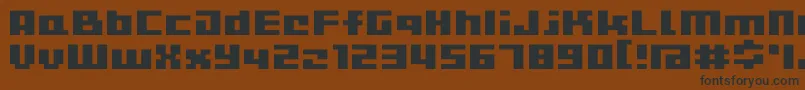 D3CutebitmapismTypea Font – Black Fonts on Brown Background