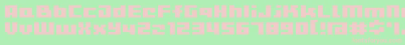 D3CutebitmapismTypea Font – Pink Fonts on Green Background