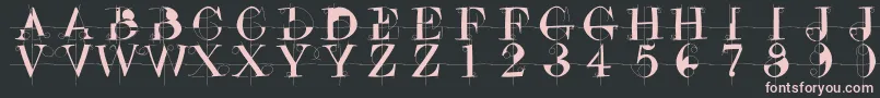 Drunkenconstructor Font – Pink Fonts on Black Background