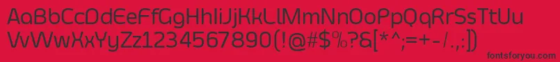 SmoolthanRegular Font – Black Fonts on Red Background