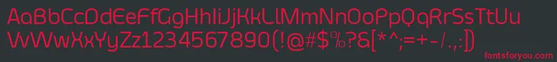 SmoolthanRegular Font – Red Fonts on Black Background