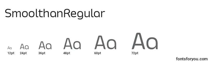 SmoolthanRegular Font Sizes