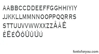 GraverplatenarrowRegular font – frisian Fonts