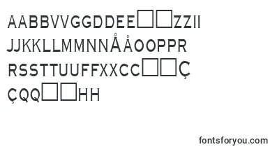 GraverplatenarrowRegular font – uzbek Fonts
