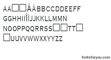GraverplatenarrowRegular font – romanian Fonts