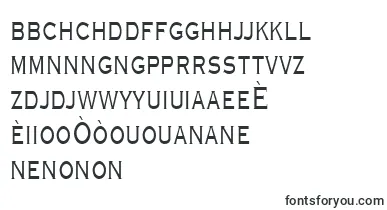 GraverplatenarrowRegular font – creole Fonts