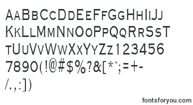 GraverplatenarrowRegular font – monospace Fonts