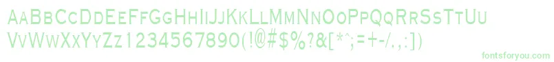 GraverplatenarrowRegular Font – Green Fonts