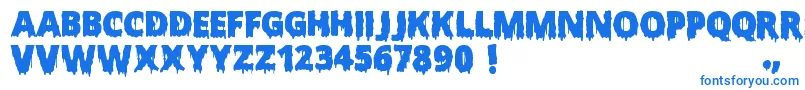 Czcionka ScaryHalloweenFont – niebieskie czcionki