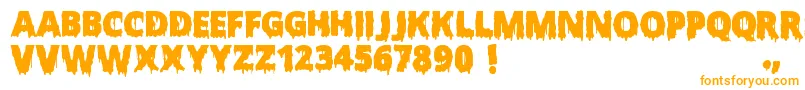 Police ScaryHalloweenFont – polices orange