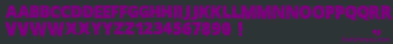 ScaryHalloweenFont Font – Purple Fonts on Black Background