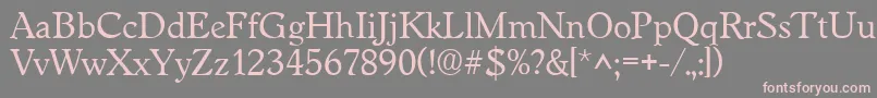 WorcesterRegular Font – Pink Fonts on Gray Background