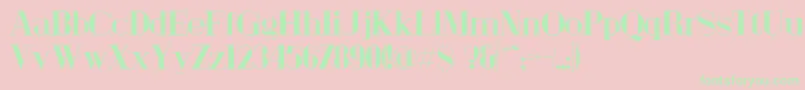 LondonFillBold Font – Green Fonts on Pink Background