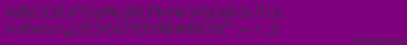 Rythmusregular Font – Black Fonts on Purple Background