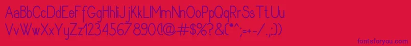 En savoir plus sur la police Rythmusregular Police Rythmusregular – polices violettes sur fond rouge