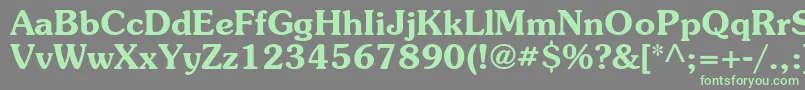 ItcSouvenirGreekDemi Font – Green Fonts on Gray Background