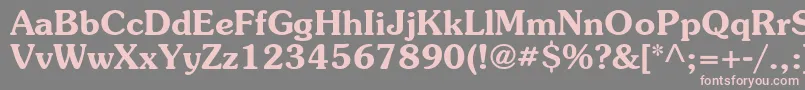 ItcSouvenirGreekDemi Font – Pink Fonts on Gray Background