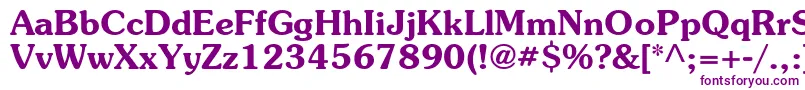 ItcSouvenirGreekDemi-fontti – violetit fontit valkoisella taustalla