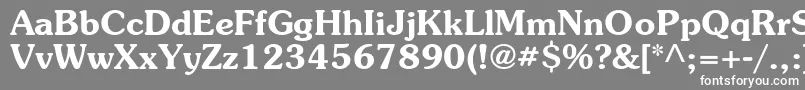 ItcSouvenirGreekDemi Font – White Fonts on Gray Background