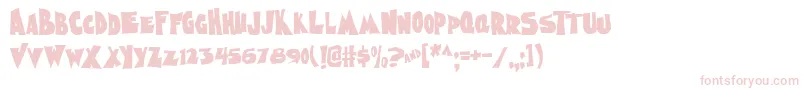 NightmareAoe Font – Pink Fonts on White Background