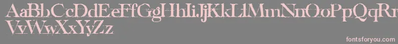 HandwritingBlackDraftDemo Font – Pink Fonts on Gray Background