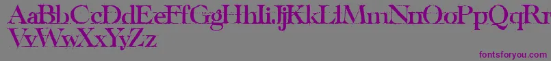 HandwritingBlackDraftDemo Font – Purple Fonts on Gray Background