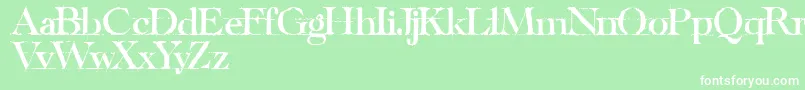 HandwritingBlackDraftDemo Font – White Fonts on Green Background