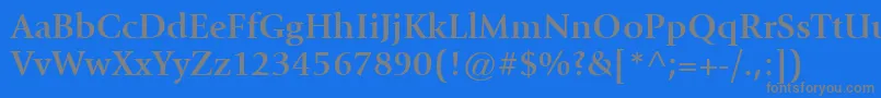 ItcGiovanniLtBold Font – Gray Fonts on Blue Background