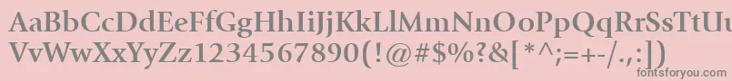 ItcGiovanniLtBold Font – Gray Fonts on Pink Background