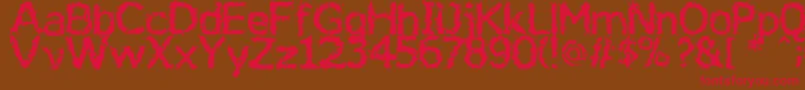 Jiggery Font – Red Fonts on Brown Background