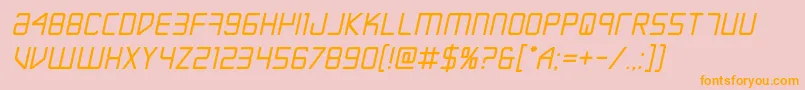 Escapeartistboldsemital Font – Orange Fonts on Pink Background