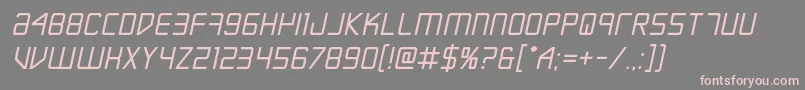 Escapeartistboldsemital Font – Pink Fonts on Gray Background