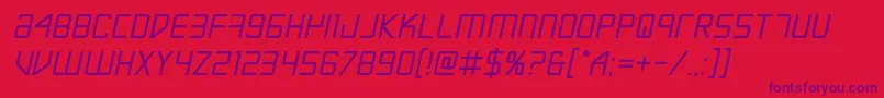 Escapeartistboldsemital Font – Purple Fonts on Red Background