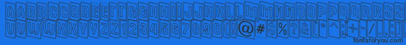 AAlternatitulcmdnotl Font – Black Fonts on Blue Background