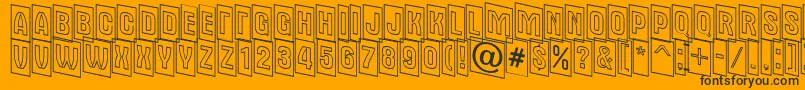 AAlternatitulcmdnotl Font – Black Fonts on Orange Background