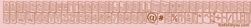 AAlternatitulcmdnotl Font – Brown Fonts on Pink Background