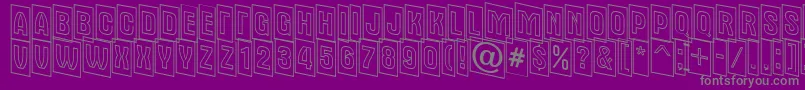 AAlternatitulcmdnotl Font – Gray Fonts on Purple Background