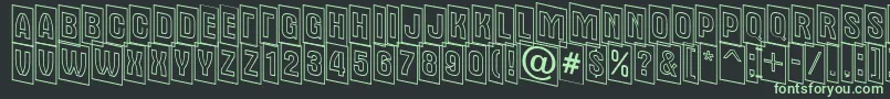 AAlternatitulcmdnotl Font – Green Fonts on Black Background