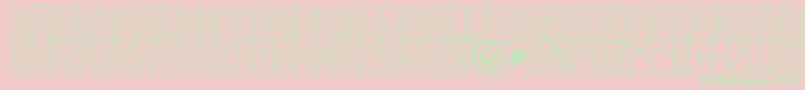 AAlternatitulcmdnotl Font – Green Fonts on Pink Background