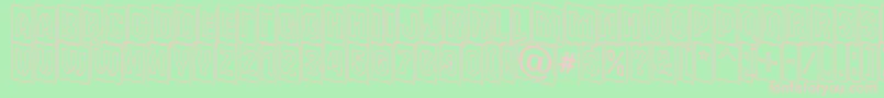 AAlternatitulcmdnotl Font – Pink Fonts on Green Background